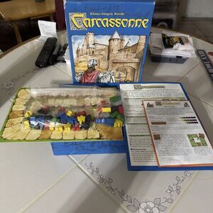 Carcassonne Board Game Klaus-Jurgen Wrede Rio Grande games Complete READ